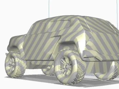 REZVANI TANK JEEP with PARTS 3D print model