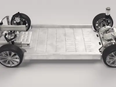 Tesla Model S Chassis 3D model