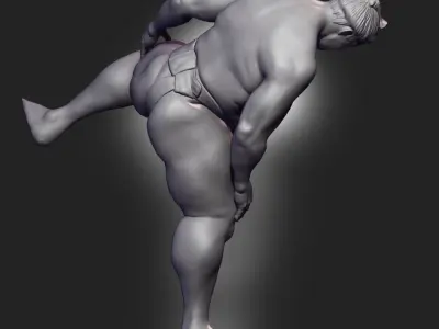 Sumo Wrestler Free 3D print model