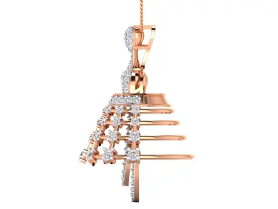 Women pendant 3D print model 3
