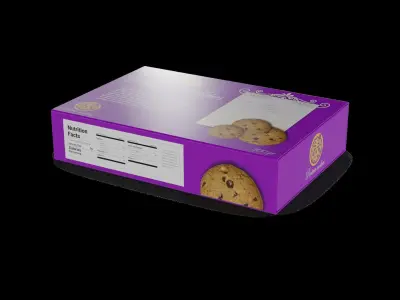 Food for sport Protein Cookies Free low-poly 3D model