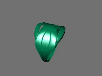Women Ring Plain Ring Ready STL 3DM Models Womens Rings 3D print model 63