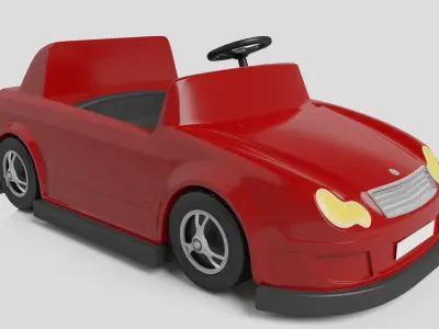 riding toy car 3D model