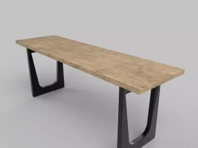 table Low-poly 3D model