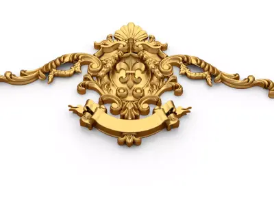 carved classic decorative ornament cnc 3d printing stl 64 3D model