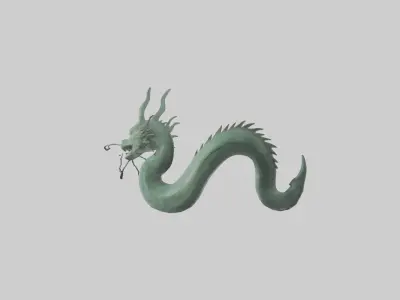 Sea Serpent model Low-poly 3D model