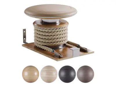 LINA-SET Premium Gym Battle Rope 3D model