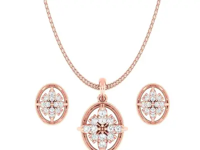 Pendant Earrings combo - 306 3D print model