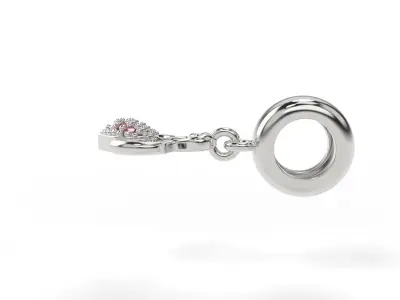 Girl Heart Charm 3D print model