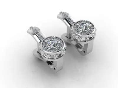 Mini Set Ring Pendant Earrings STL 3DM Womens Jewelry 3D print model