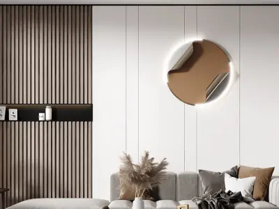 Modern living room 3D model 11