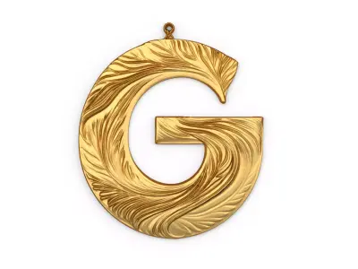 Alphabet Letter G Pendant 3D print model