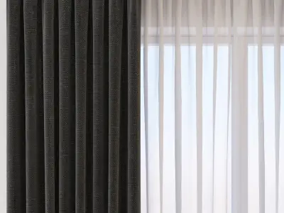 Set 27 Curtains 3D model