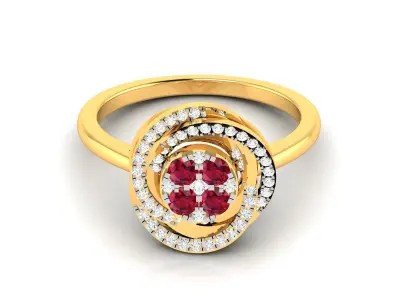 Diamond Ring For Women 3d Print Model 3D print model purchase