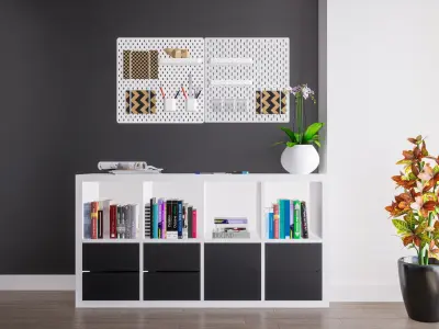 Workspace Office Room - IKEA Furnitures - SkecthUp Model 3D model