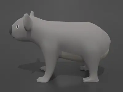 Cartoon Koala 3D model