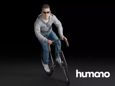 Humano Biking Man 0816 3D model