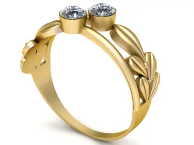 STYLISH FANCY ENGAGEMENT 3D PRINTABLE MODEL  3D print model