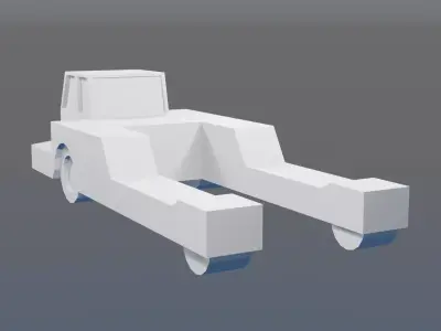Douglas Tow Barless 280 Push back tug 1-400 scale Free 3D print model