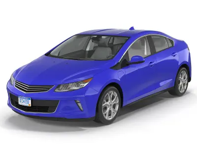 Generic Hybrid Car Simple Interior 3D model