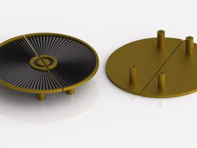 Double Door Handle Model M20 3D model