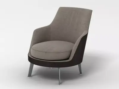 Flexform Guscioalto Soft Chair 3D model