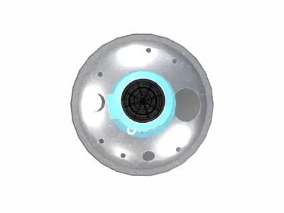 Tank and Pump Low-poly 3D model