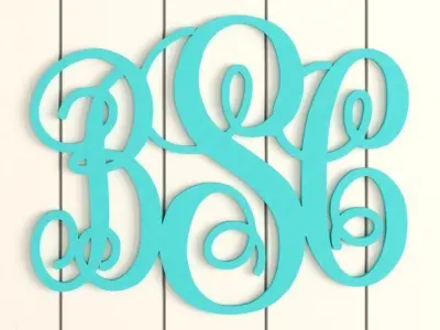 Handmade Text Wall Decor Free 3D model
