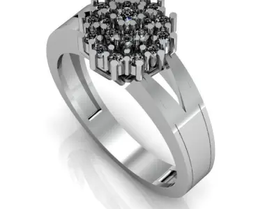 daimond ring Free 3D print model buy