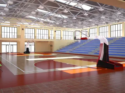 High School Gymnasium 3D model