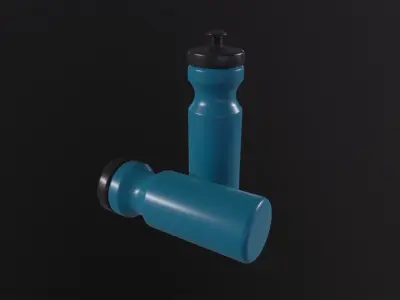 Sport Water Bottle 3D Model Low-poly 3D model