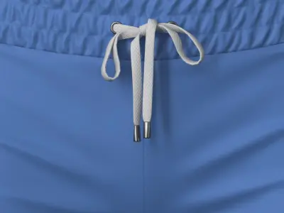 Shorts Female Low-poly 3D model