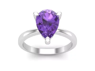 AV 450 Pear Cut Ladies Solitaire Bridal Engagement Ring 3D print model