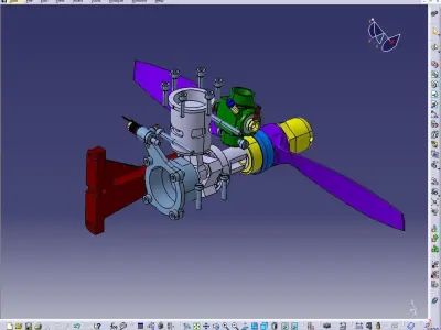 RC Engine 3D model Assembly 3D model