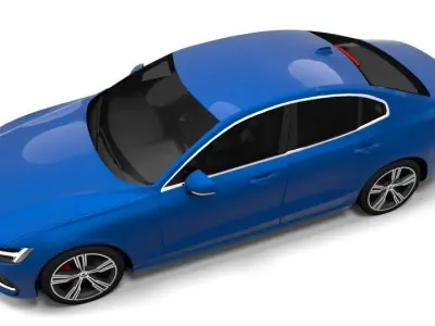 VOLVO S60 Low-poly 3D model