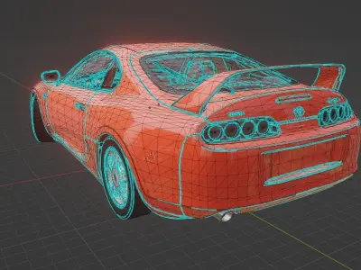 Toyota Supra 1995 3D model