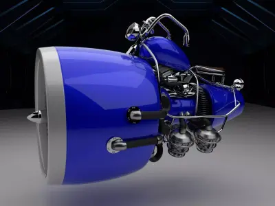 futuristic vehicel 3D model