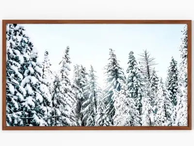 Art Frams 130- Snowy Trees Art 3D model