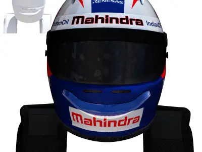 Rosenqvist helmet 2017 2018 Low-poly 3D model