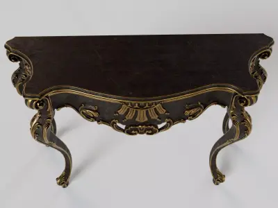 Console Table - Baroque Style 3D model