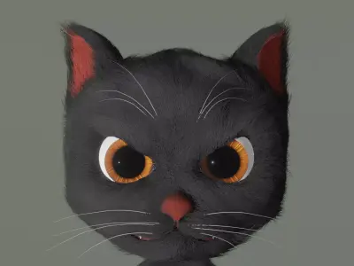 Cat character 3D model purchase