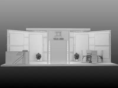 Booth Exhibition Stand a525 3D model