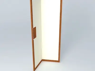 cab wooden door Free 3D model