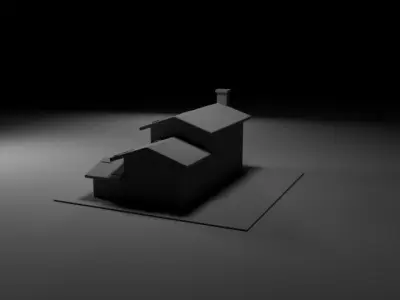 Premium Home Low-poly 3D model