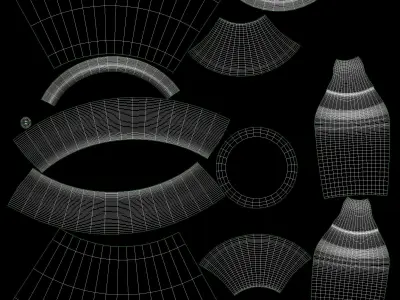 Old Vase Low-poly 3D model