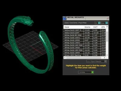 tiger bracelet fusion enamel 3D print model