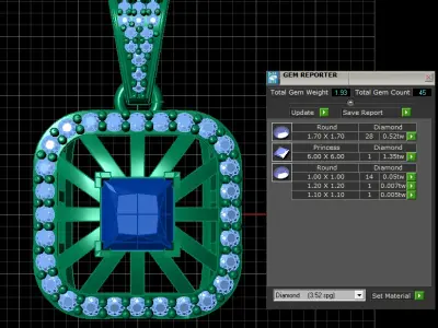 LUXURY RUSSIAN STYLE PENDANT 3D PRINTABLE MODEL 3D print model