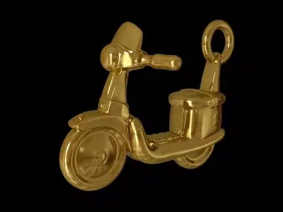 Moped pendant Free 3D print model