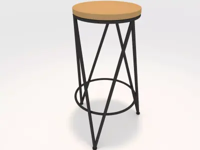 Bar Stool 3 3D model purchase