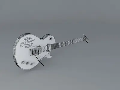 Gibson Fantasy guitar Free 3D model